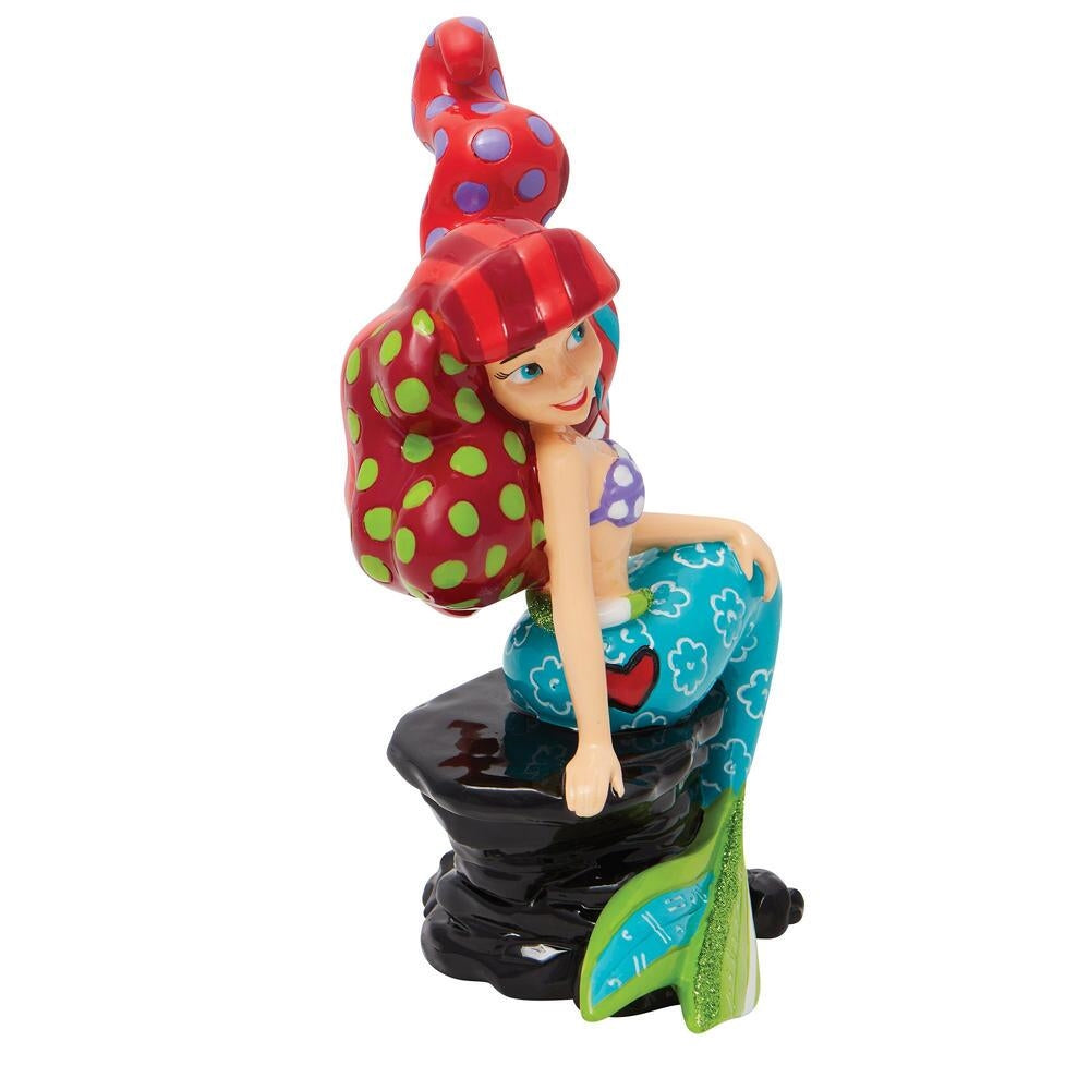 DISNEY BRITTO ARIEL SITTING ON ROCK FIGURE