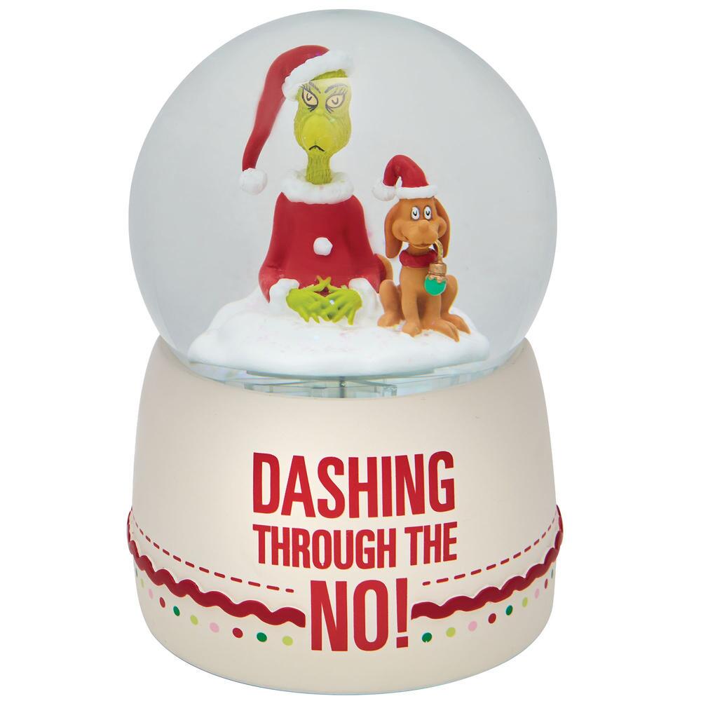 THE GRINCH SNOWGLOBE "DASHING THROUGH THE NO"