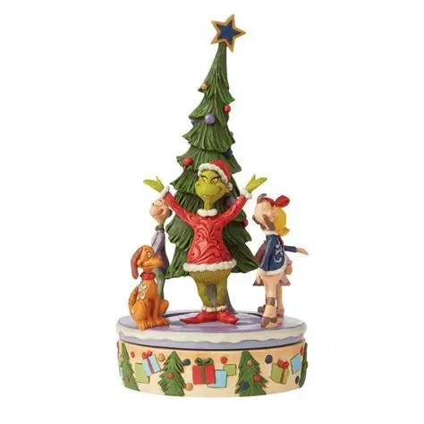 JIM SHORE GRINCH WHO'S GOING AROUND MUSICAL FIGURE