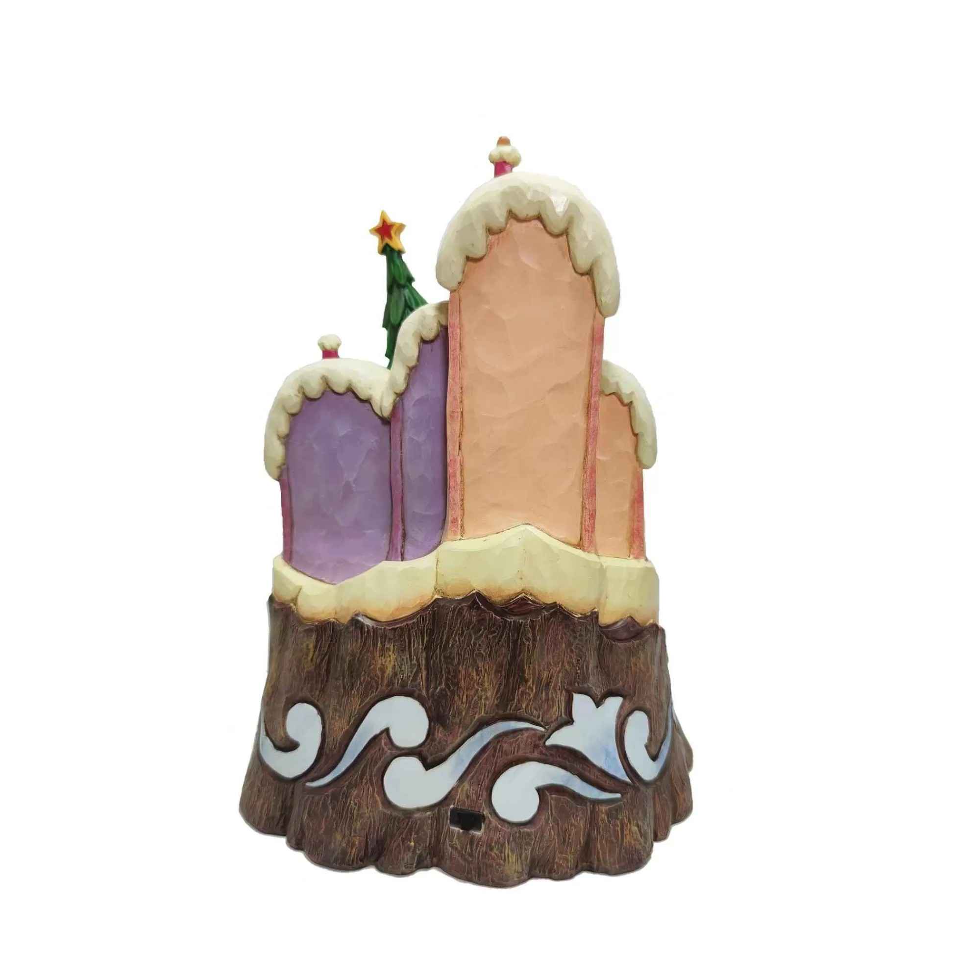 JIM SHORE DR SEUSS THE GRINCH IN WHOVILLE CARVED LIGHTUP SCENE FIGURE