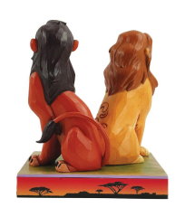 JIM SHORE DISNEY TRADITIONS PROUD AND PETULANT SIMBA AND SCAR FIGURE