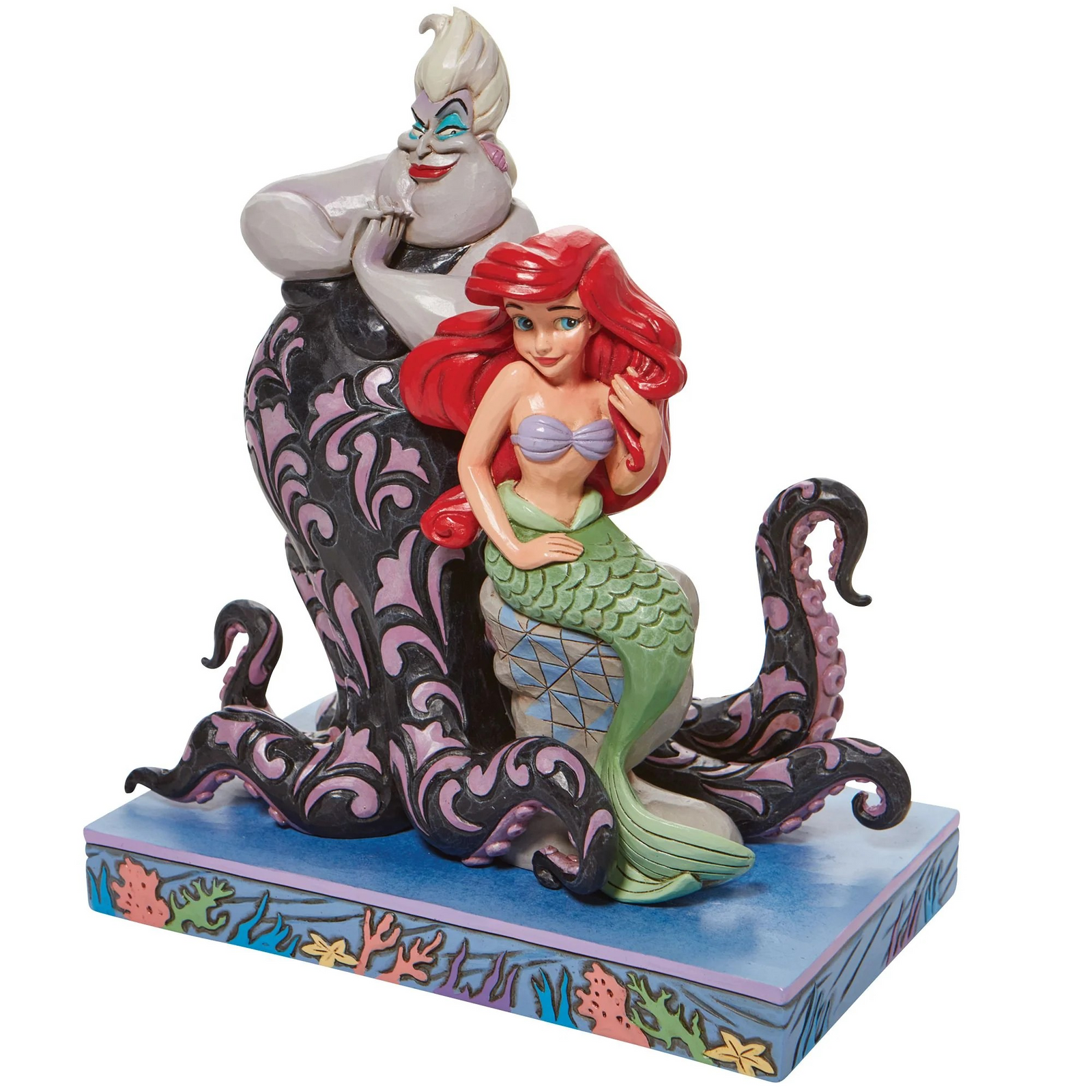 JIM SHORE DISNEY TRADITIONS WICKED AND WISHFUL ARIEL AND URSULA FIGURE