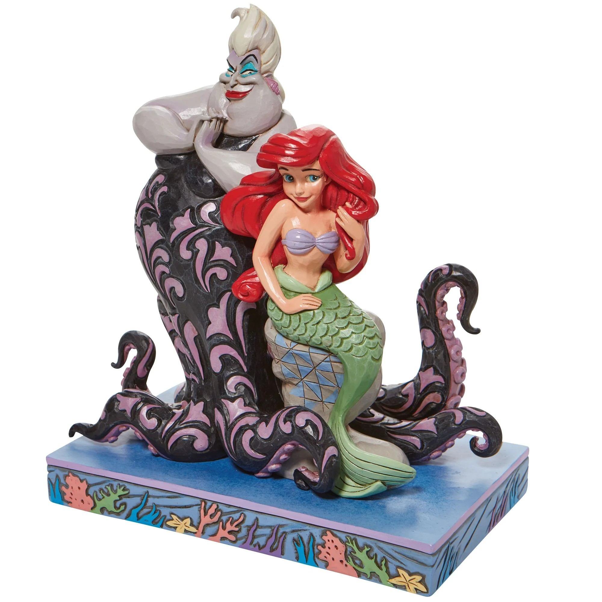 JIM SHORE DISNEY TRADITIONS WICKED AND WISHFUL ARIEL AND URSULA FIGURE
