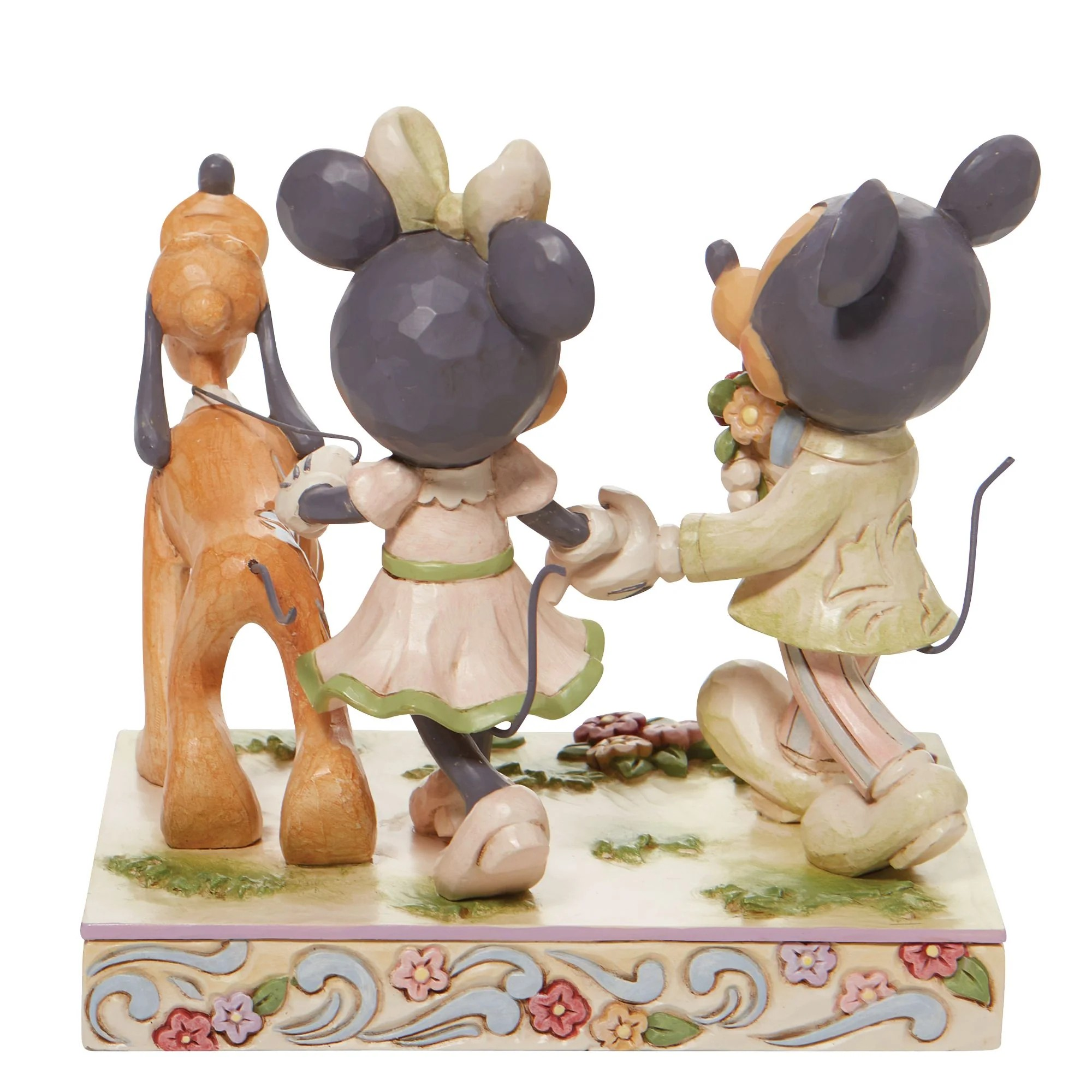 JIM SHORE DISNEY TRADITIONS SPRINGTIME STROLL MICKEY AND MINNIE FIGURE