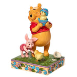 JIM SHORE DISNEY TRADITIONS POOH AND PIGLET WITH CHICK FIGURE