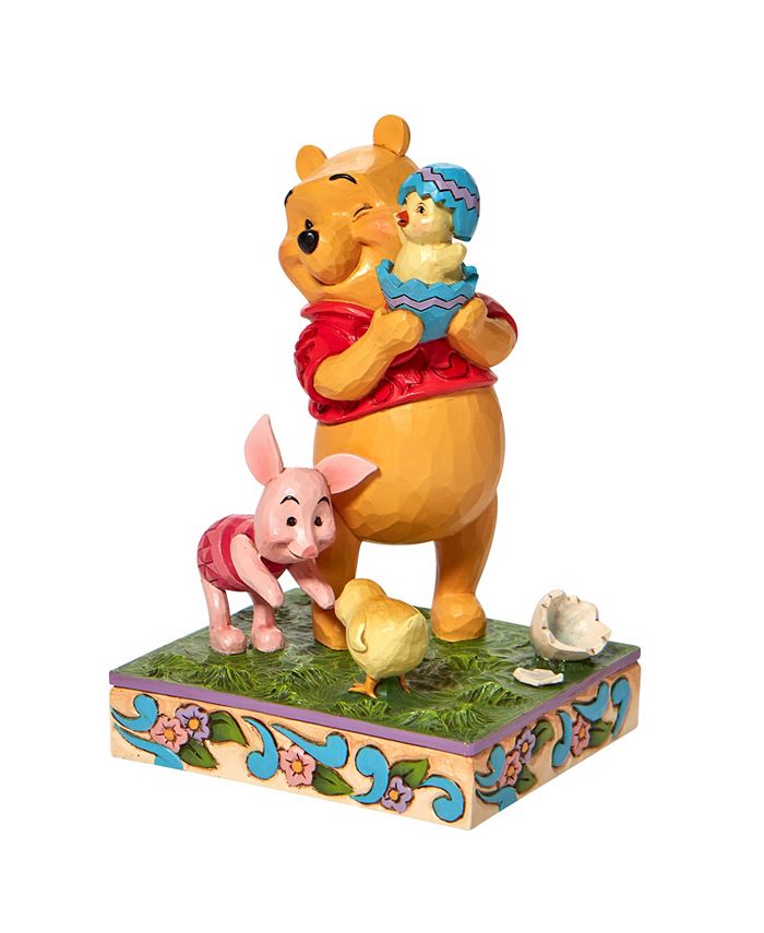 JIM SHORE DISNEY TRADITIONS POOH AND PIGLET WITH CHICK FIGURE