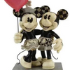 JIM SHORE DISNEY TRADITIONS LOVE IS IN THE AIR BLACK AND WHITE MICKEY AND MINNIE FIGURE