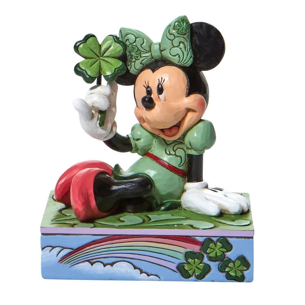JIM SHORE DISNEY TRADITIONS SHAMROCK WISHES MINNIE MOUSE