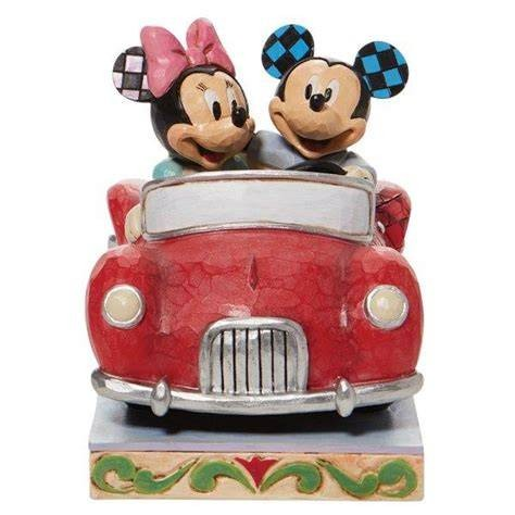 JIM SHORE DISNEY TRADITIONS A LOVELY DRIVE MICKEY AND MNNIE CAR FIGURE