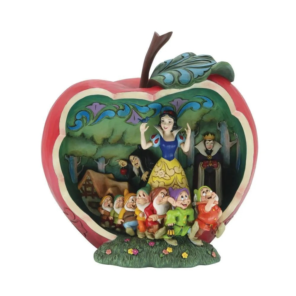 JIM SHORE DISNEY TRADIITONS A WISHING APPLE SNOW WHITE FIGURE 