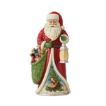 JIM SHORE HEARTWOOD CREEK CHRISTMAS JOY SHINES EVER BRIGHT SANTA FIGURE
