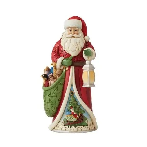 JIM SHORE HEARTWOOD CREEK CHRISTMAS JOY SHINES EVER BRIGHT SANTA FIGURE