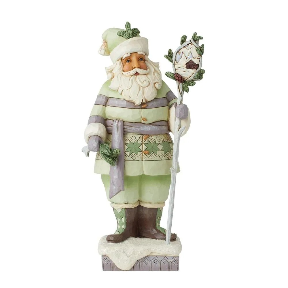 JIM SHORE HEARTWOOD CREEK WHITE WOODLAND CHRISTMAS IN THE WOODS FIGURE