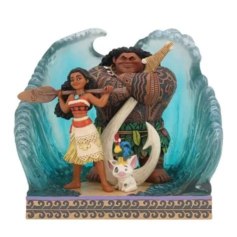 JIM SHORE DISNEY TRADITIONS AN EPIC ADVENTURE MOANA AND MAUI FIGURE