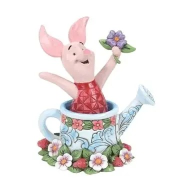 JIM SHORE DISNEY TRADITION PICKED FOR YOU PIGLET IN WATERING CAN FIGURE