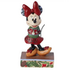 JIM SHORE DISNEY TRADITIONS HOLIDAY READY MINNIE MOUSE FIGURE