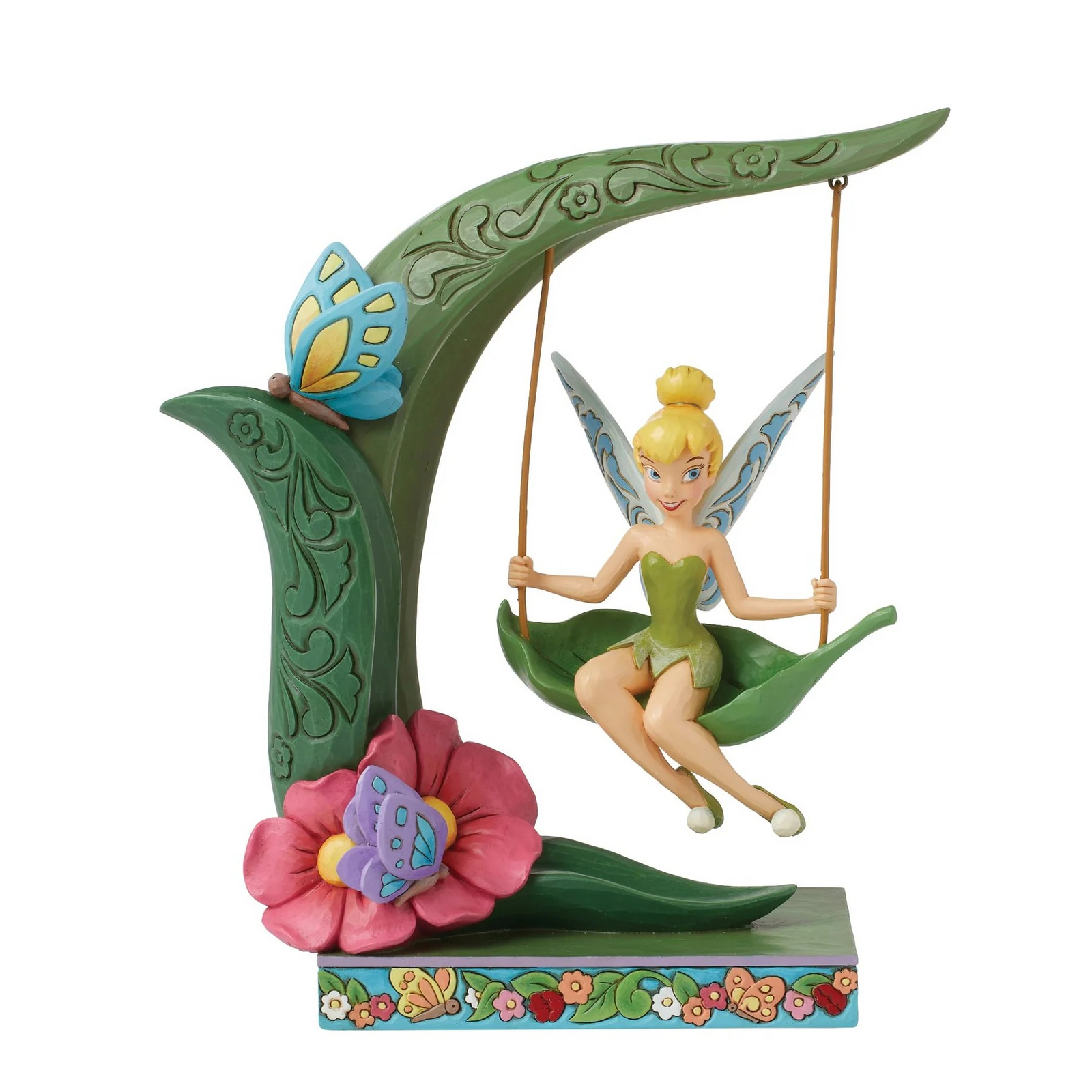 JIM SHORE DISNEY TRADITIONS SUSPENDED IN SPRINGTIME MAGIC TINKERBELL FIGURE