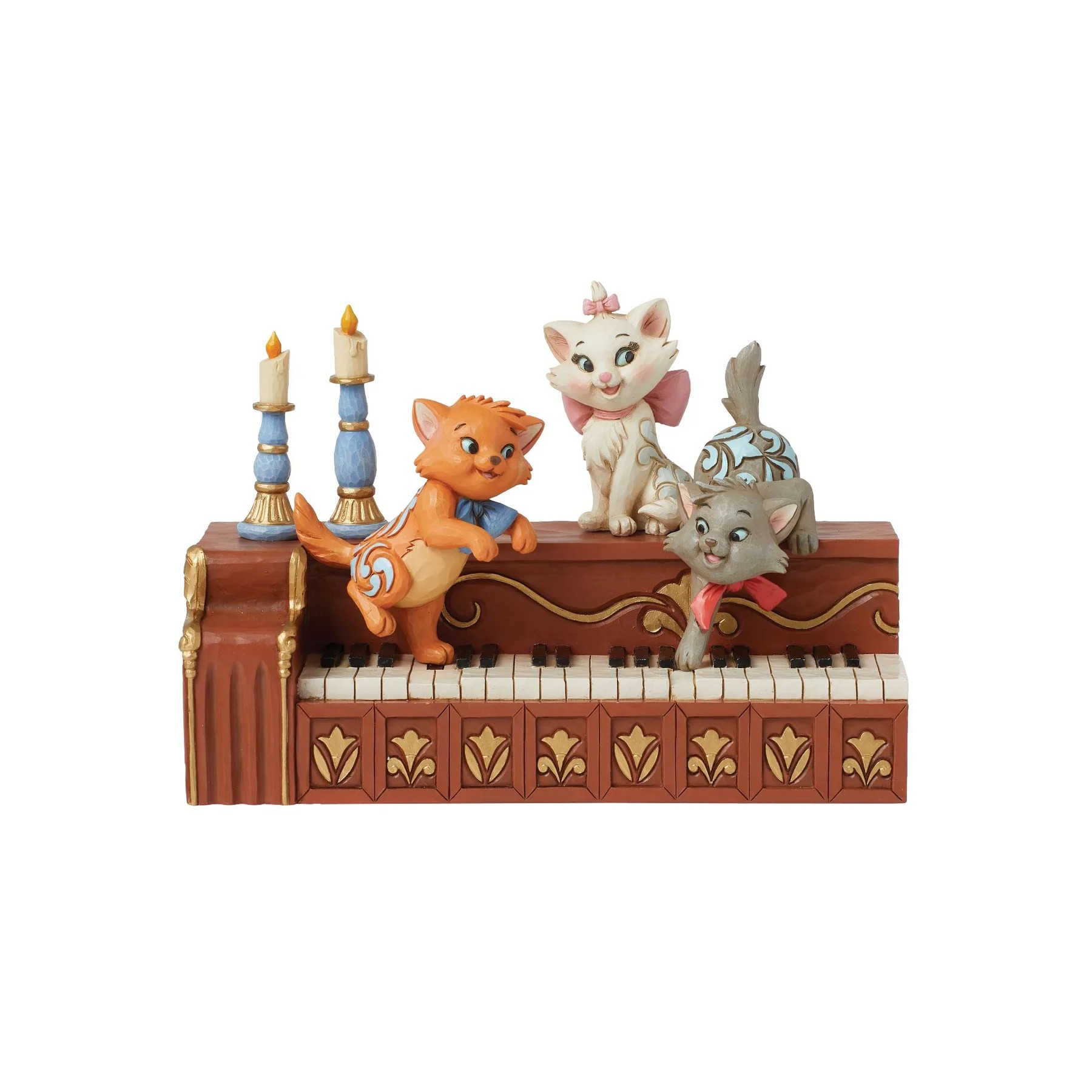 JIM SHORE DISNEY TRADITIONS PAWS AT PLAY PIANO FIGURE