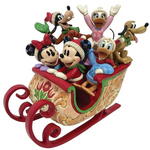 DT 20CM MICKEY AND FRIENDS SLEIGH