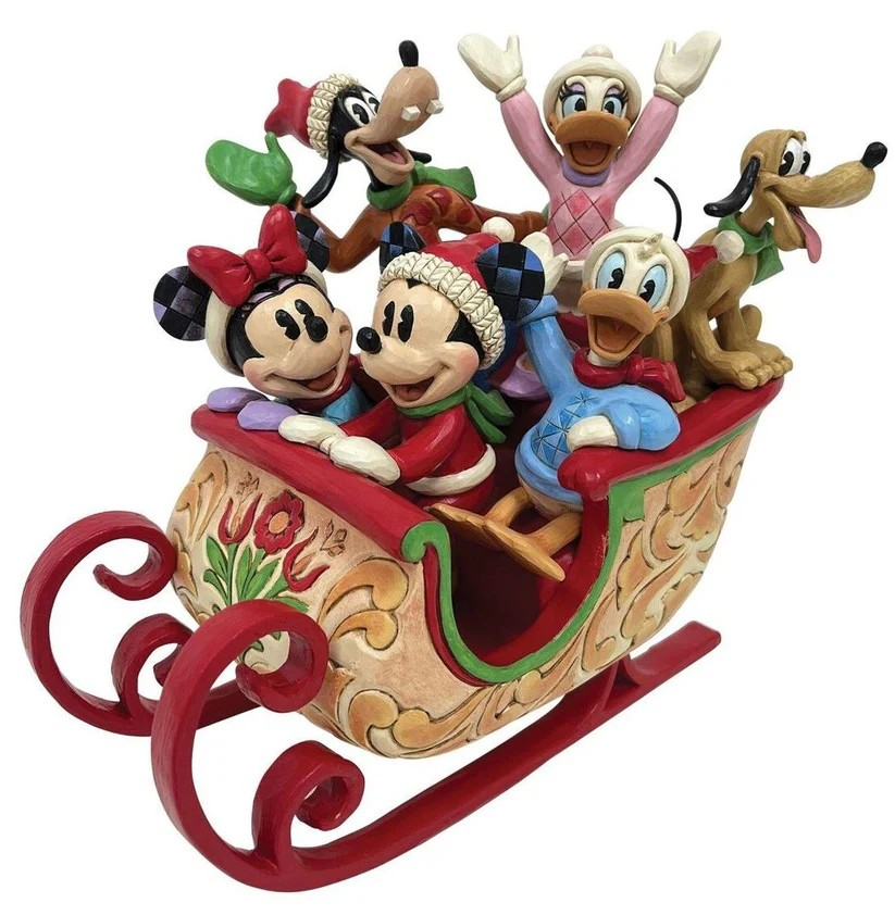 DT 20CM MICKEY AND FRIENDS SLEIGH