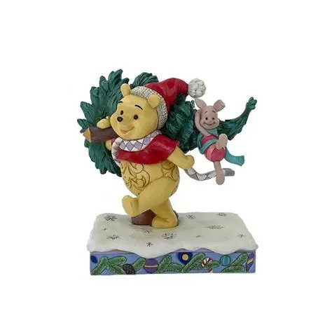 JIM SHORE DISNEY TRADITIONS A TREE FOR TWO POOH AND PIGLET FIGURE