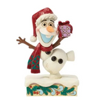 JIM SHORE DISNEY TRADITIONS FESTIVE FROST OLAF FIGURE 
