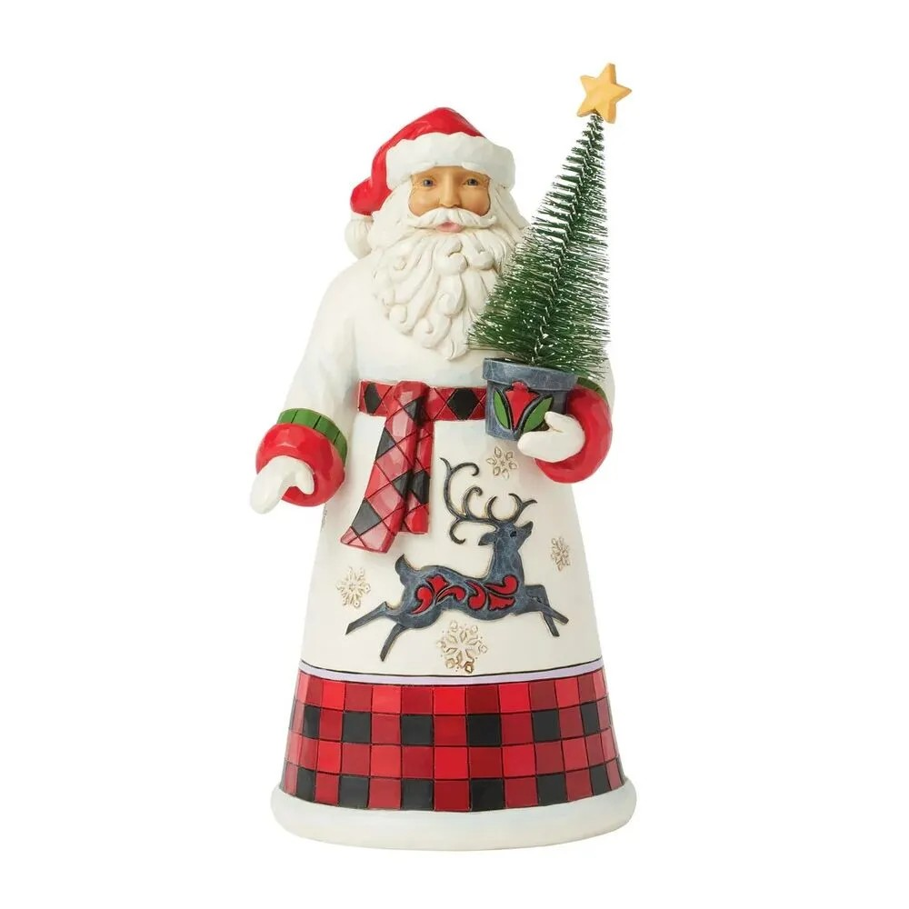 JIM SHORE HEARTWOOD CREEK HIGHLAND GLEN SANTA DELIVERS FIGURE 