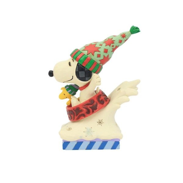 SNOOPY DOG BOWL SLED FIGURINE JIM SHORE
