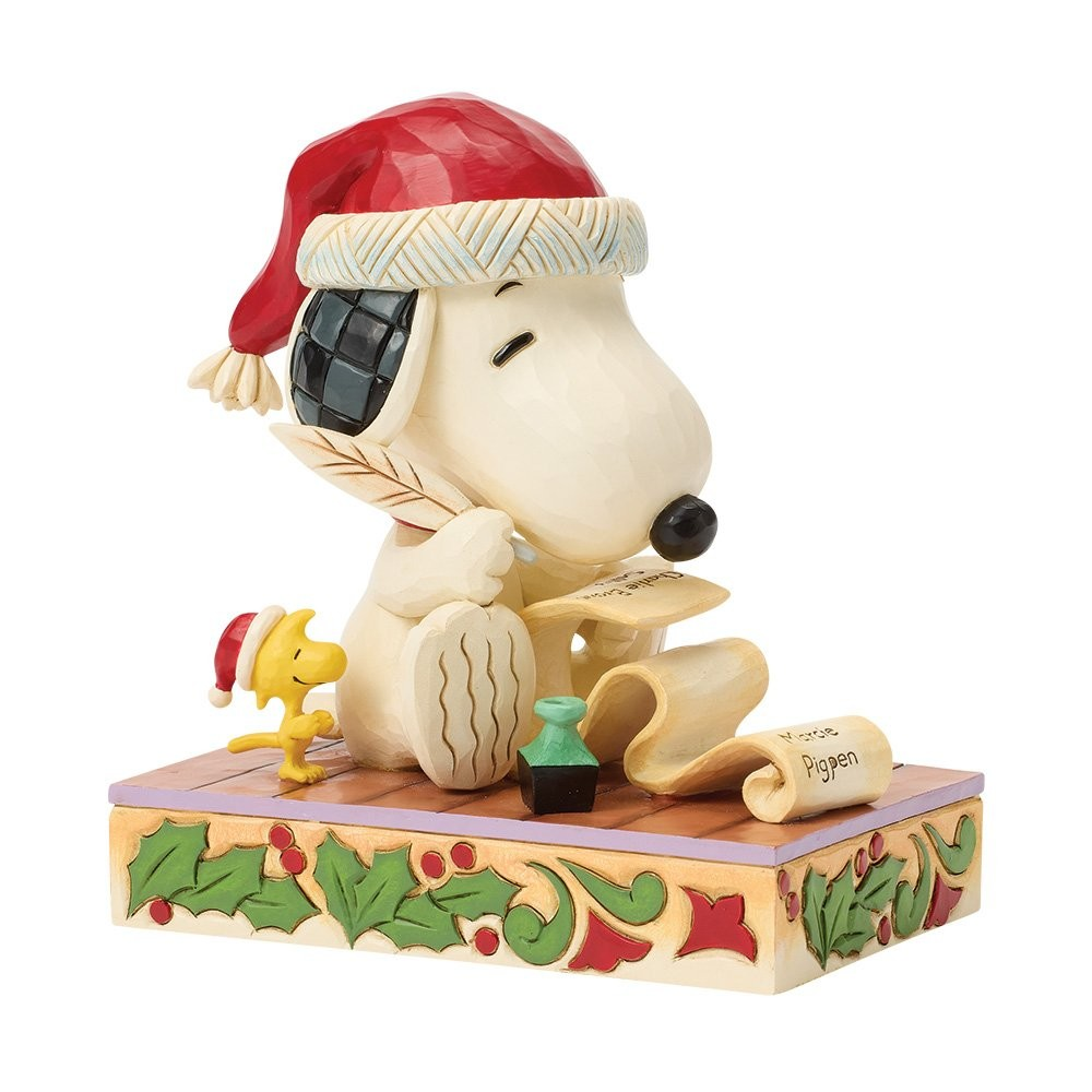 snoopy with list figurine snoopy & woodstock