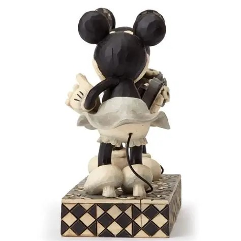 JIM SHORE DISNEY TRADITIONS REAL SWEETHEART BLACK & WHITE MICKEY & MINNIE