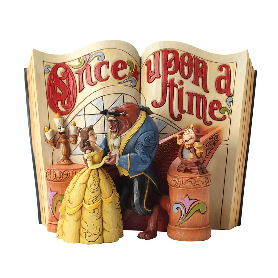 JIM SHORE DISNEY TRADITIONS LOVE ENDURES STORYBOOK BEAUTY AND THE EBAST FIGURE