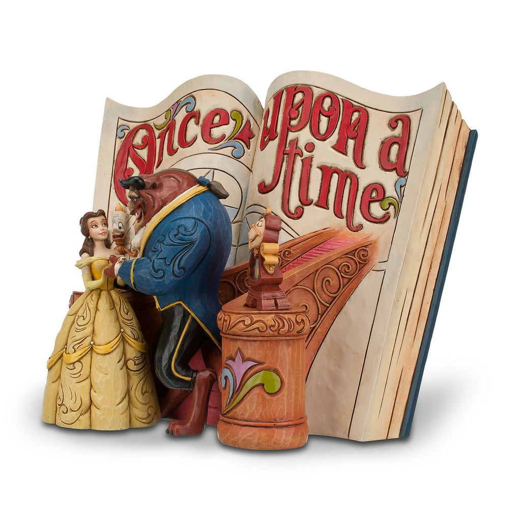JIM SHORE DISNEY TRADITIONS LOVE ENDURES STORYBOOK BEAUTY AND THE EBAST FIGURE