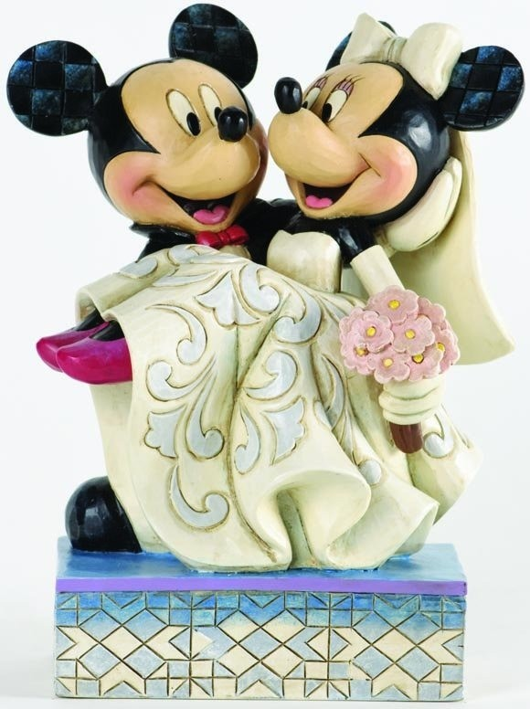 JIM SHORE DISNEY TRADITIONS MICKEY AND MINNIE WEDDING FIGURE