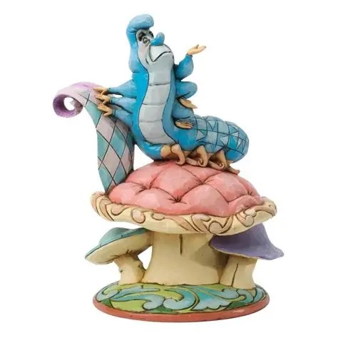 JIM SHORE DISNEY TRADITIONS CATERPILLAR ON MUSHROOM ALICE IN WONDERLAND FIGURE