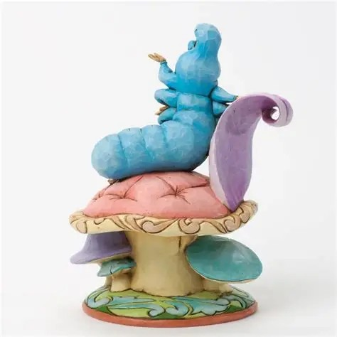 JIM SHORE DISNEY TRADITIONS CATERPILLAR ON MUSHROOM ALICE IN WONDERLAND FIGURE