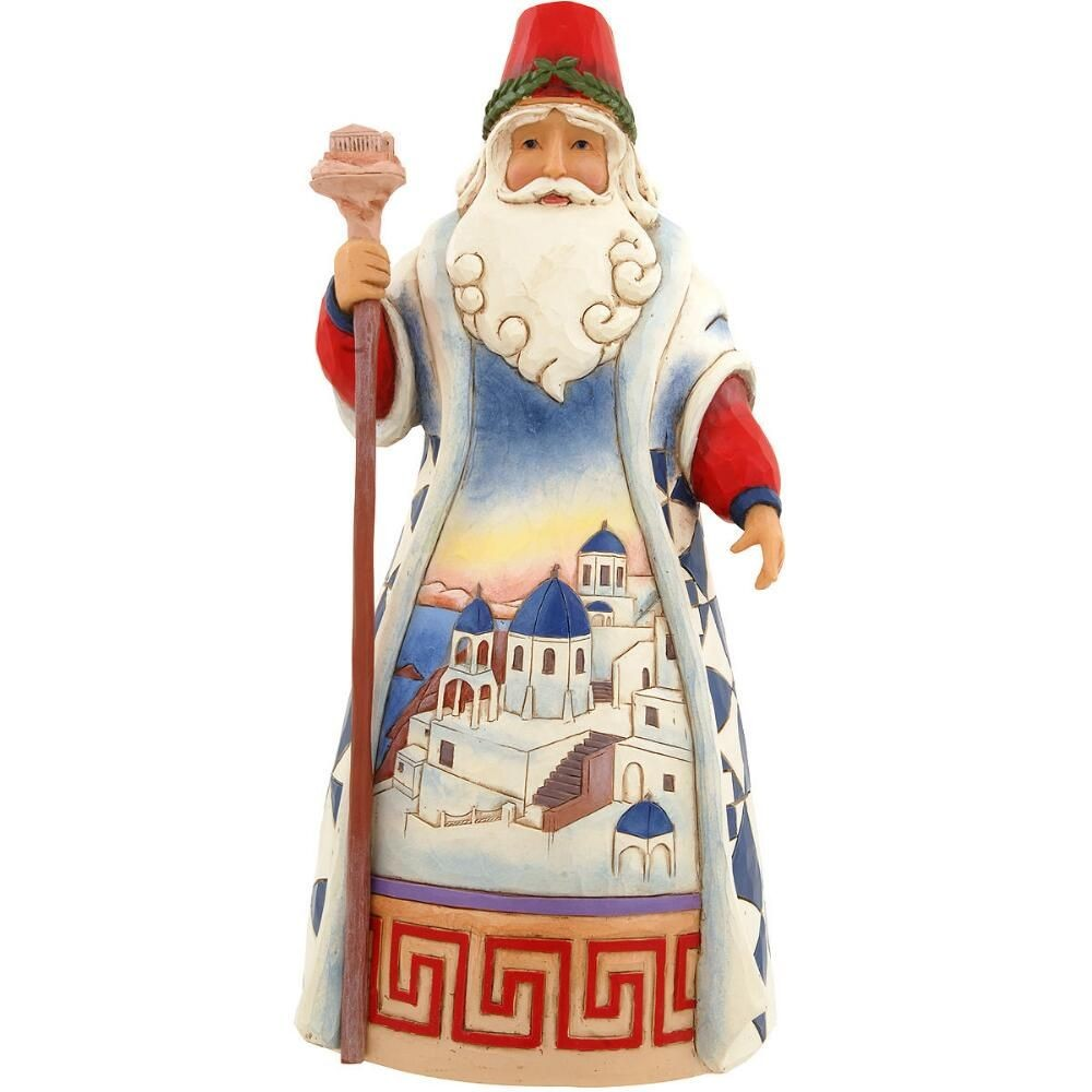 JIM SHORE HEARTWOOD CREEK GREEK SANTA FIGURE
