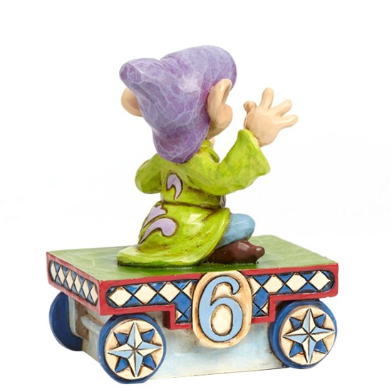JIM SHORE DISNEY TRADITIONS DOPEY AGE 6 TRAIN CART FIGURE