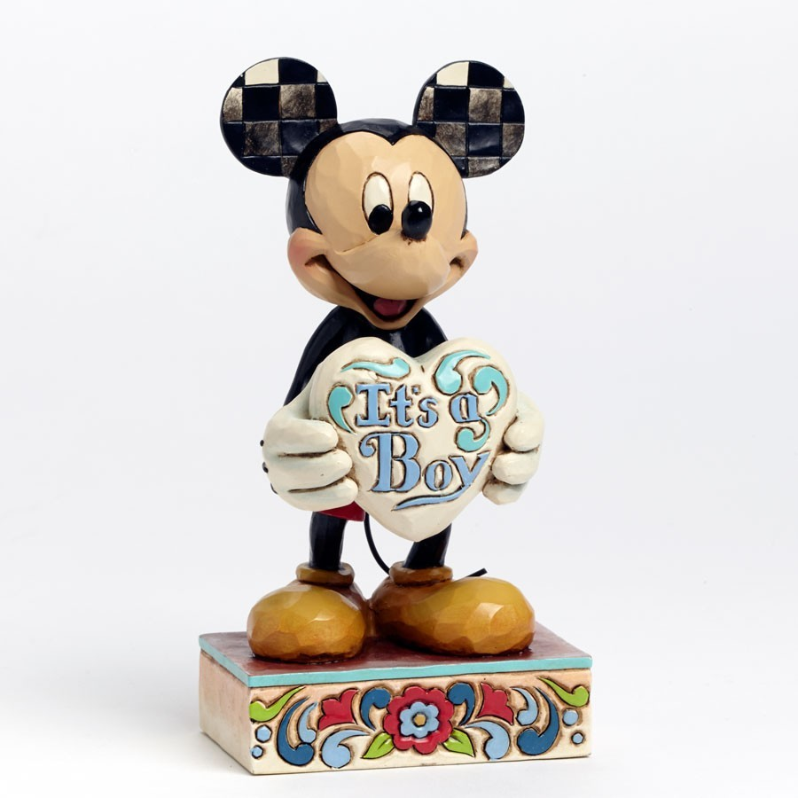 JIM SHORE DISNEY TRADITIONS IT'S A BOY MICKEY MOUSE FIGURE