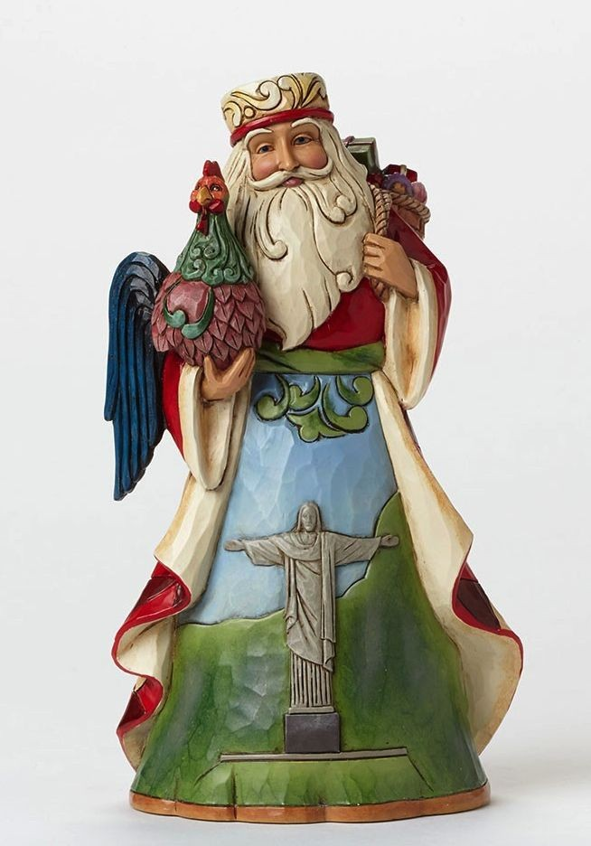 JIM SHORE HEARTWOOD CREEK BRAZILIAN SANTA FIGURE