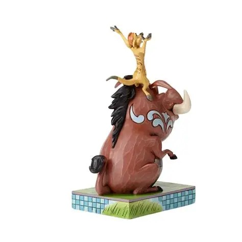 JIM SHORE DISNEY TRADITIONS CAREFREE COHORTS TIMONE AND PUMBA FIGURE