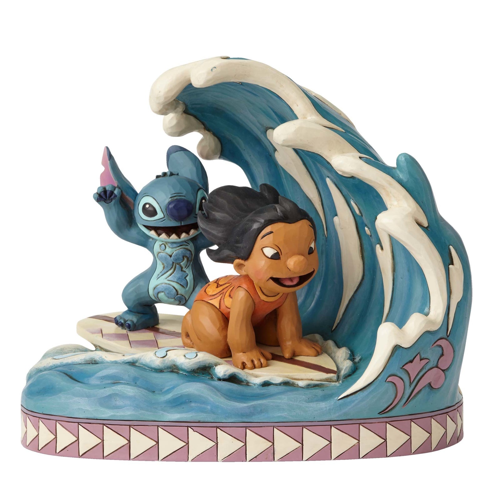 JIM SHORE DISNEY TRADITIONS LILO AND STITCH CATCH THE WAVE FIGURE