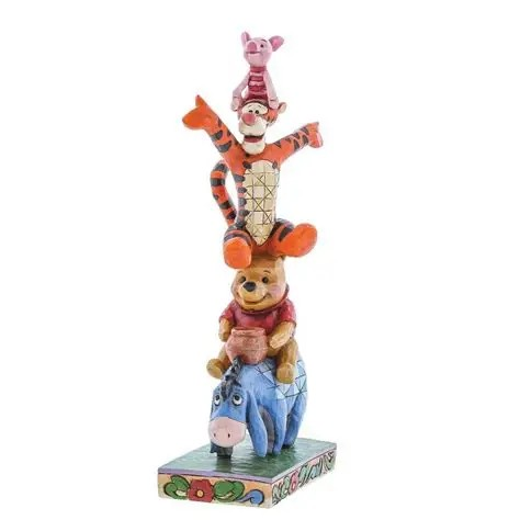 JIM SHORE DISNEY TRADITIONS BUILT BY FRIENDSHIP WINNIE THE POOH STACKED FIGURE