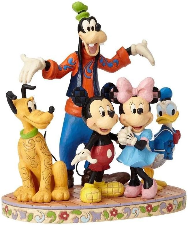 JIM SHORE DISNEY TRADITIONS THE GANG'S ALL HERE FAB 5 FIGURE