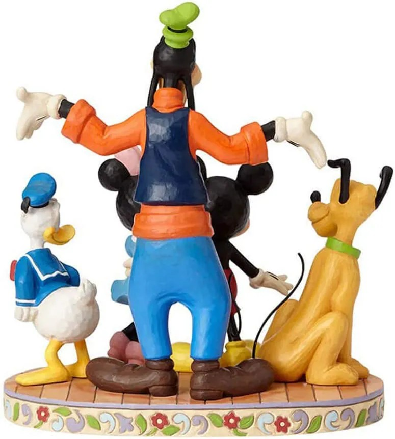 JIM SHORE DISNEY TRADITIONS THE GANG'S ALL HERE FAB 5 FIGURE