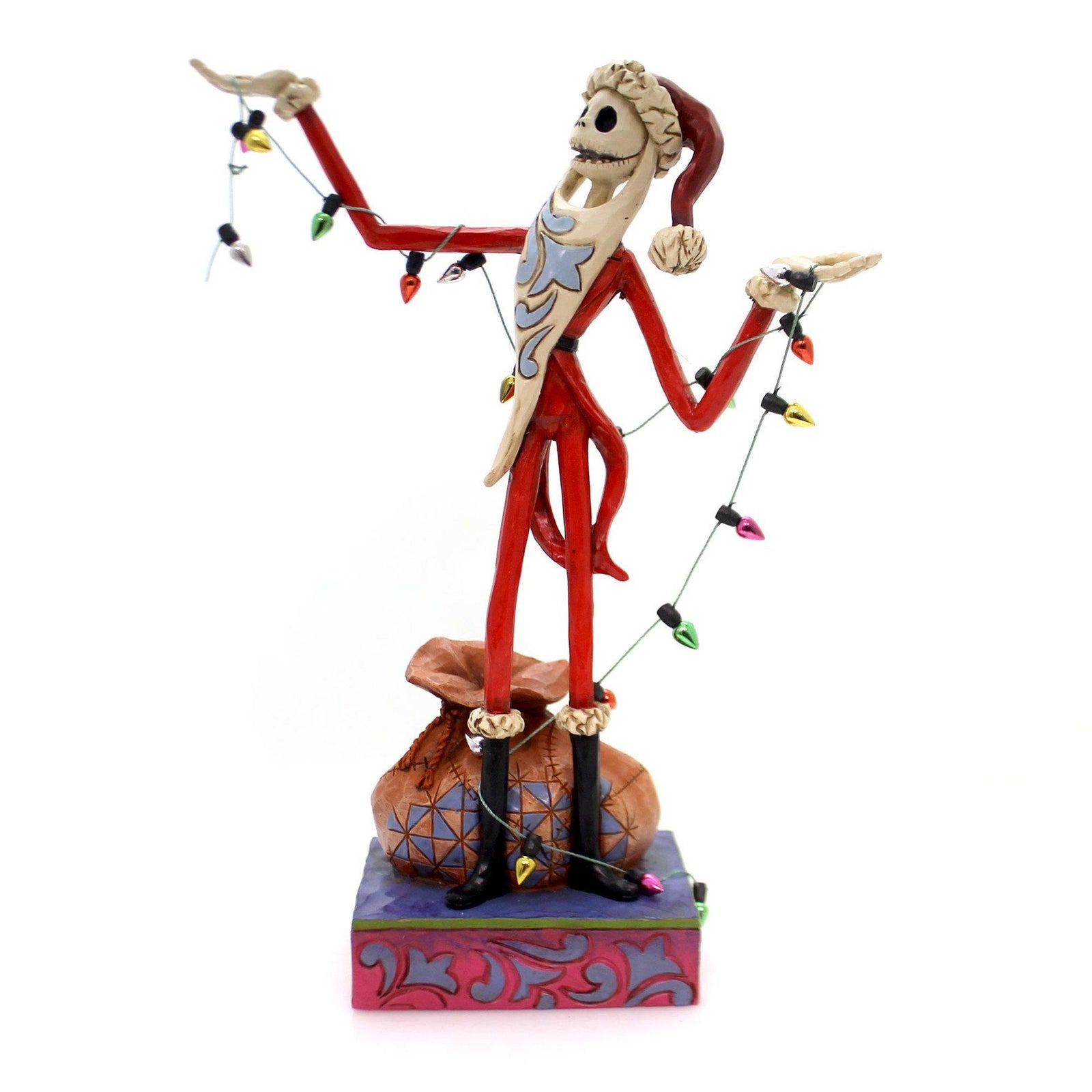 JIM SHORE DISNEY TRADITIONS WRAPPED UP IN CHRISTMAS SPIRIT JACK SKELLINGTON FIGURE