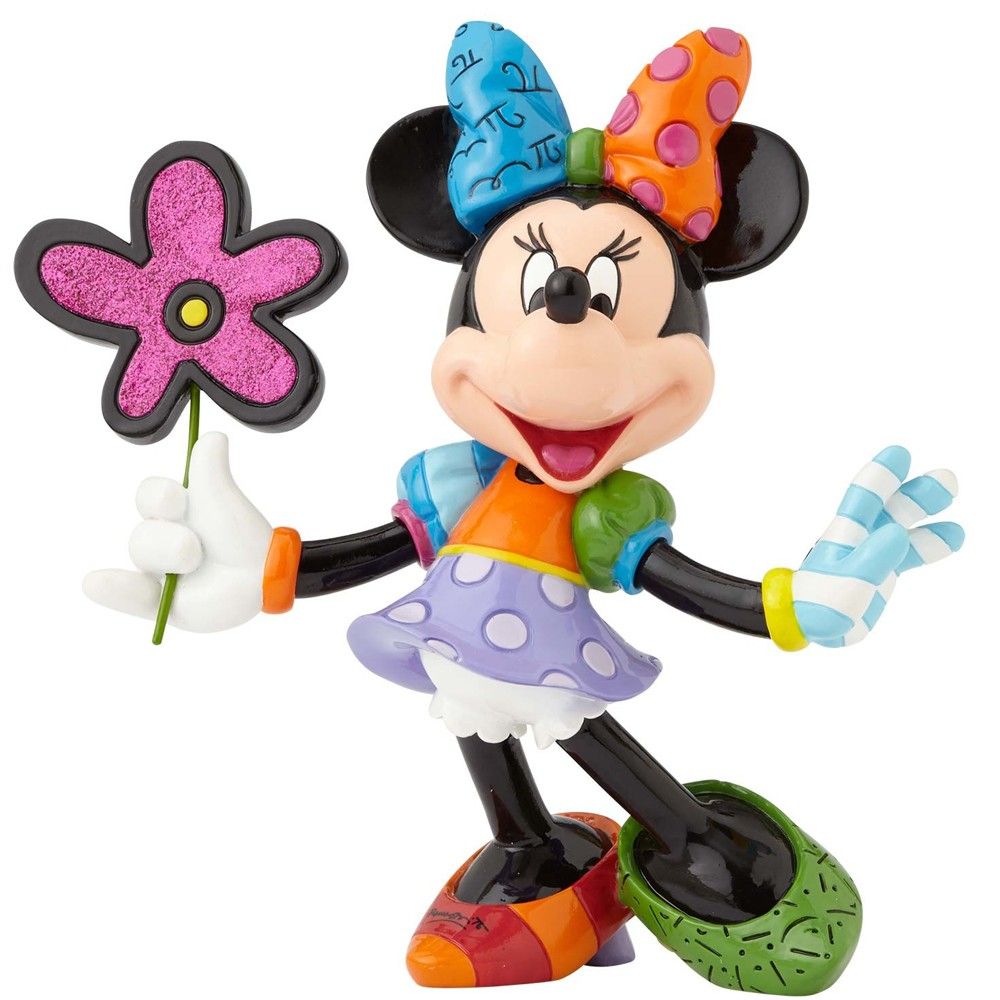 DISNEY BRITTO MINNIE MOUSE WITH FLOWER FIGURE
