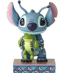 JIM SHORE DISNEY TRADITIONS STRANGE LIFE FORMS STITCH AND FROG FIGURE