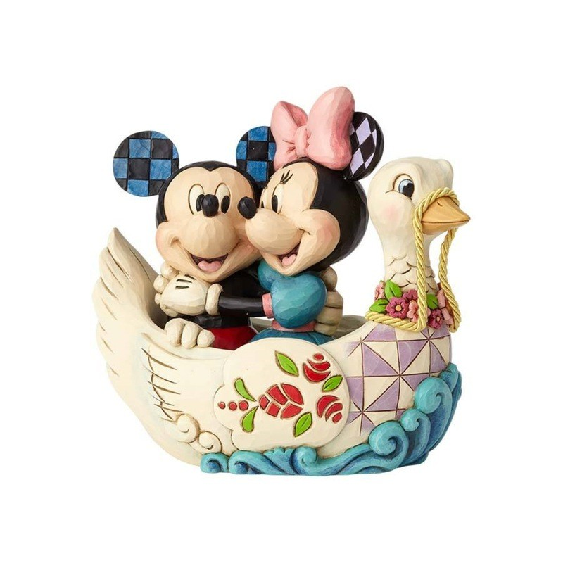 JIM SHORE DISNEY TRADITIONS LOVEBIRDS MICKEY AND MINNIE FIGURE