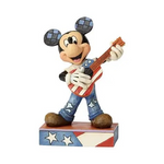 JIM SHORE DISNEY TRADITIONS AMERICAN ANTHEM MICKEY MOUSE FIGURE