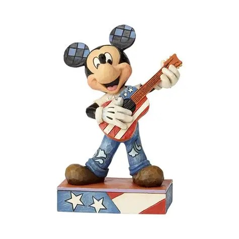 JIM SHORE DISNEY TRADITIONS AMERICAN ANTHEM MICKEY MOUSE FIGURE